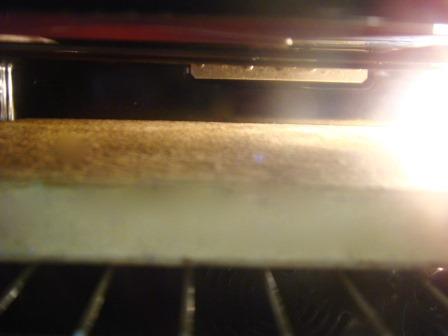 Pietra refrattaria nel forno in modalità grill